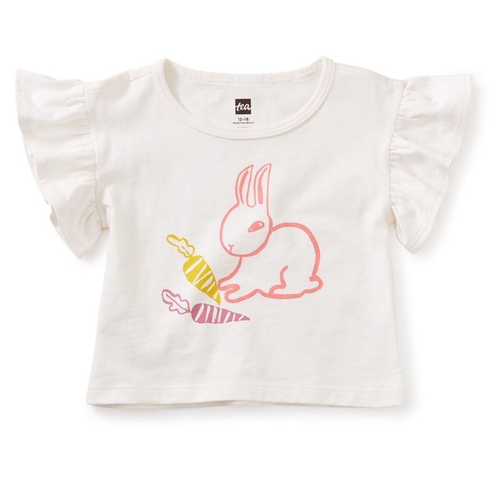 Tea Collection Bunny Flutter Sleeve Tee